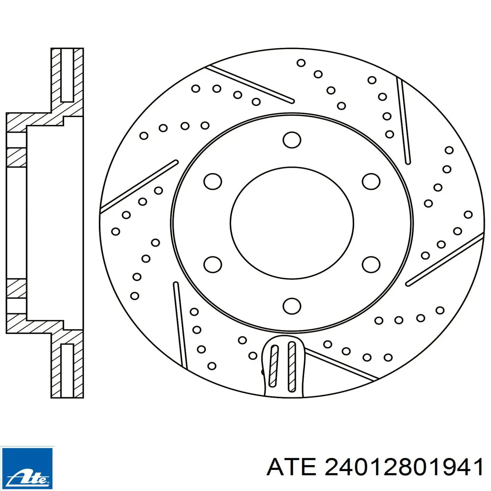 Передний тормозной диск ATE 24012801941