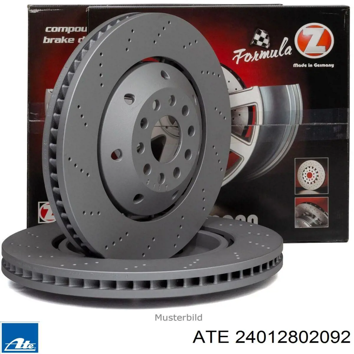 Тормоз дисковый передний ATE 24012802092 цена, от 323.02 USD