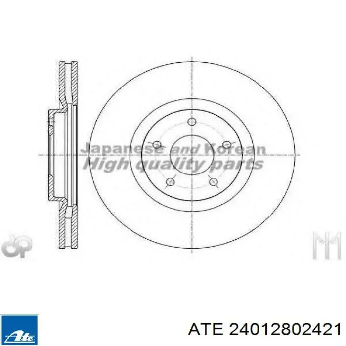 Передний тормозной диск ATE 24012802421