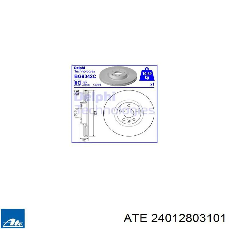 Купить 18579 ABS Ротор тормозной