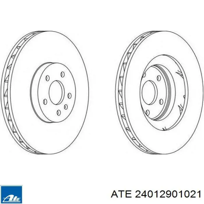 Тормоз дисковый передний ATE 24012901021 цена, от 135.63 USD