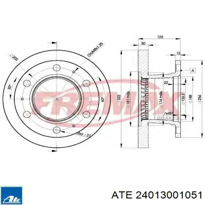 Тормоз дисковый передний Ford 6172906 цена, от 58.23 USD