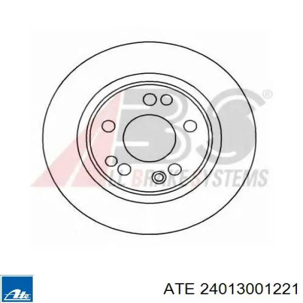 Передний тормозной диск ATE 24013001221
