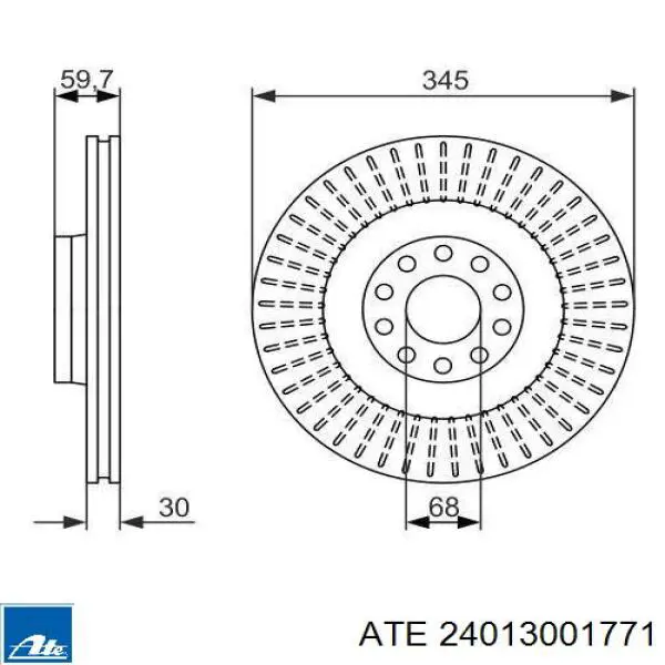 Передние тормозные диски 44051 Febi