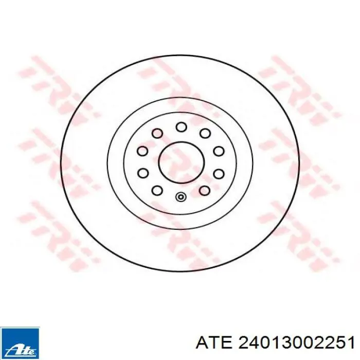 24013002251 ATE Диск тормозной передний