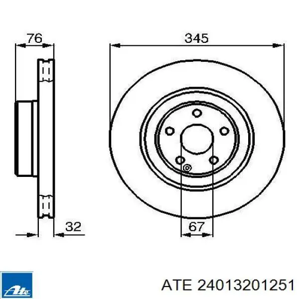 Передний тормозной диск Febi 44032