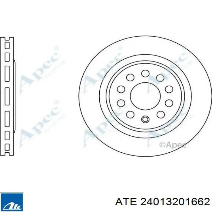 Тормоз дисковый передний ATE 24013201662 цена, от 101.28 USD