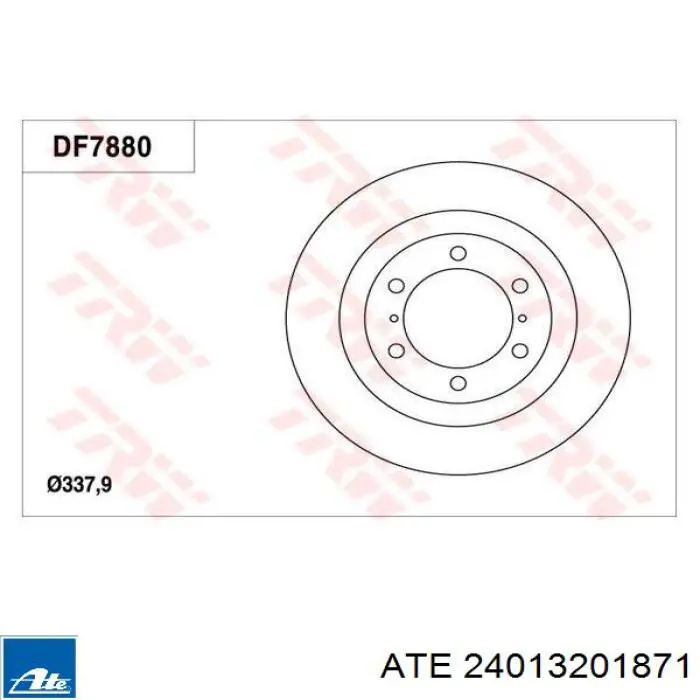 Передний тормозной диск ATE 24013201871