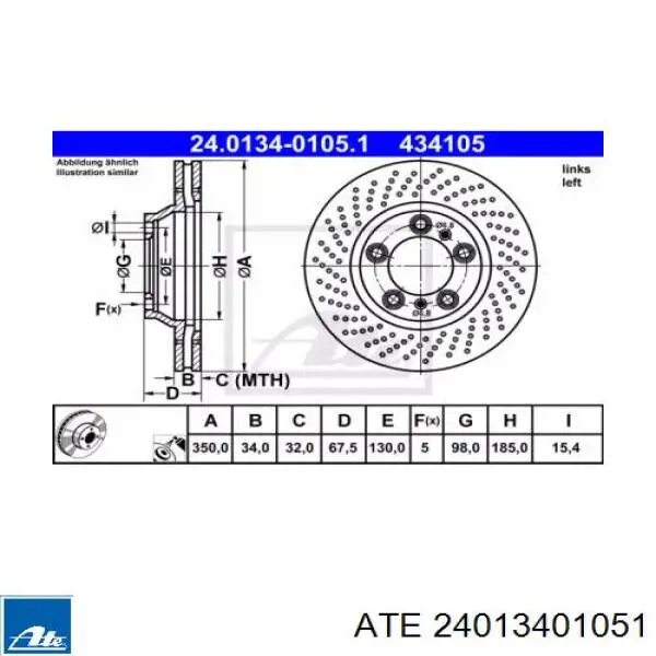 99735140990 Porsche Диск тормозной передний