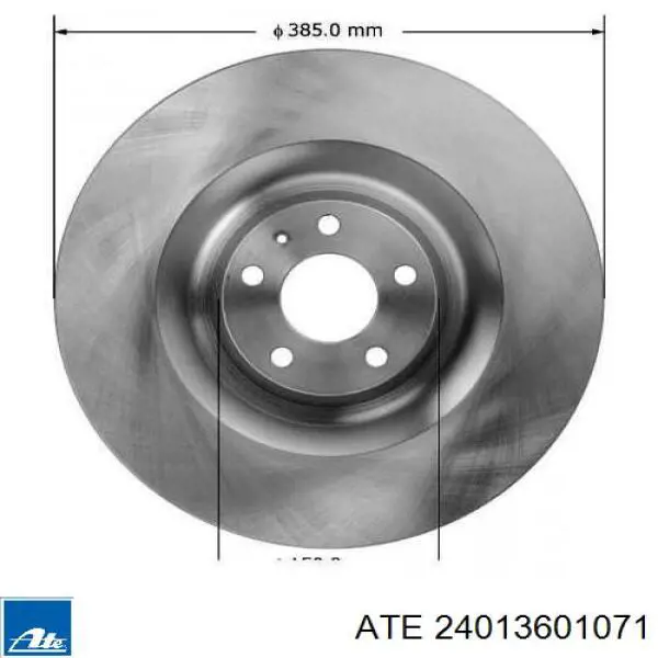 Тормоз дисковый передний ATE 24013601071 цена, от 102.16 USD