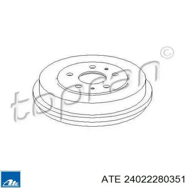 Задний барабан ATE 24022280351