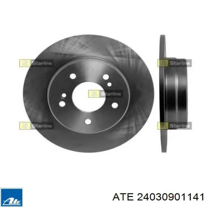 Задний тормозной диск ATE 24030901141 цена, от 28.35 USD
