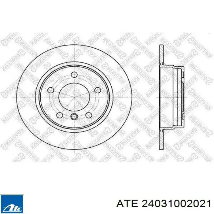 Купить 24031002021 ATE Диск тормозной задний