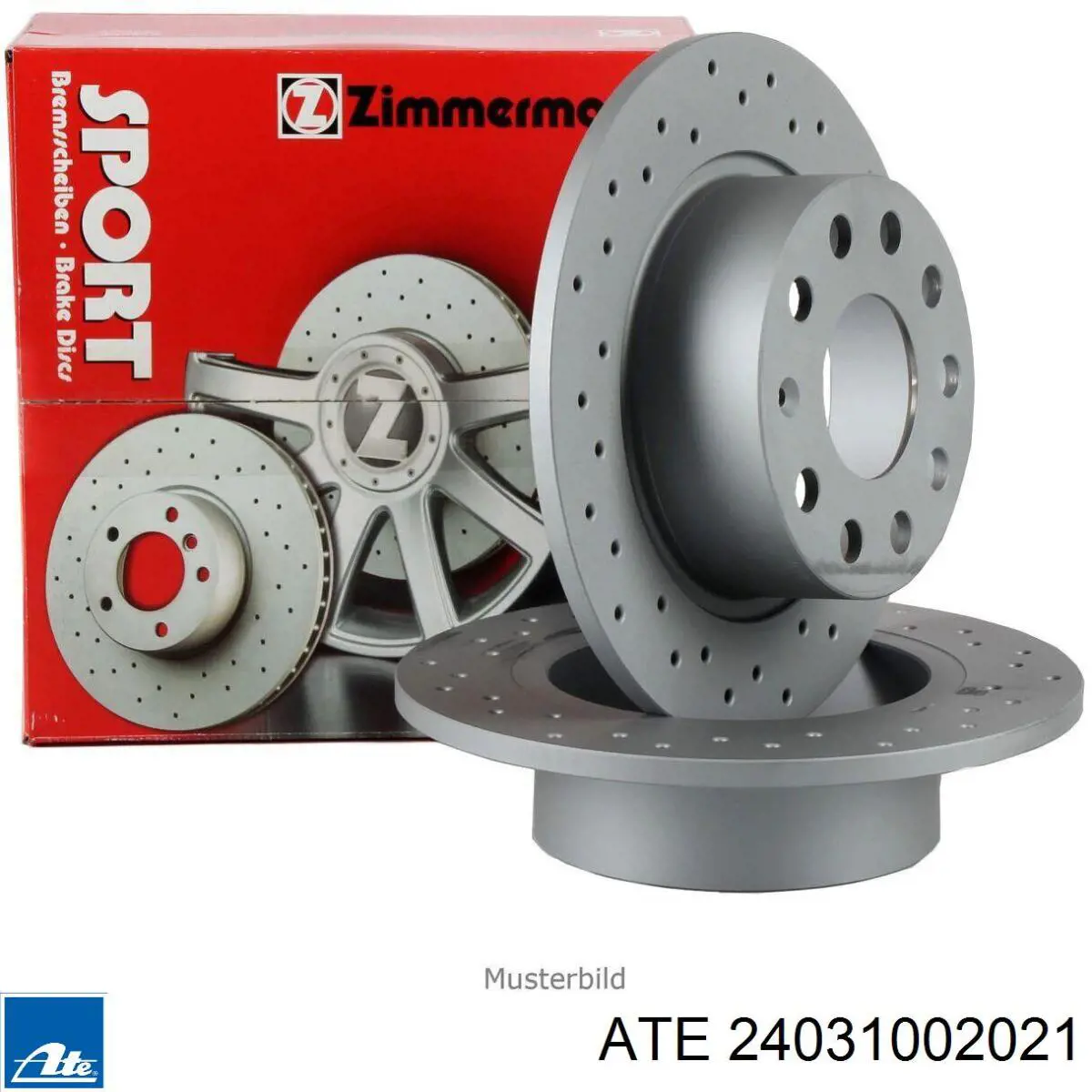 Задний тормозной диск ATE 24031002021 цена, от 43.90 USD