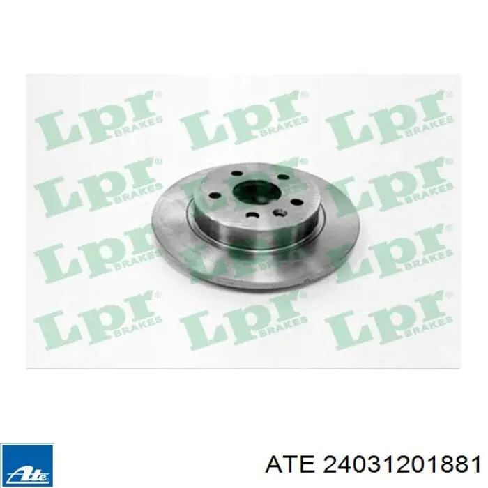 Задний тормозной диск ATE 24031201881 цена, от 47.04 USD