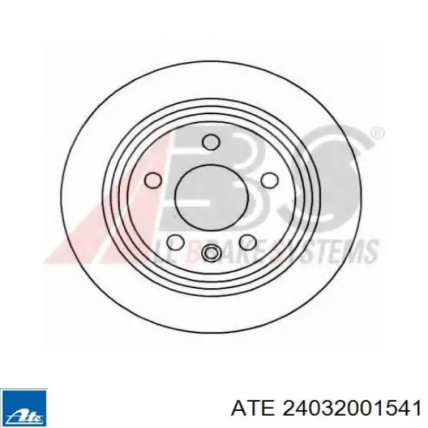 Купить 24032001541 ATE Диск тормозной задний