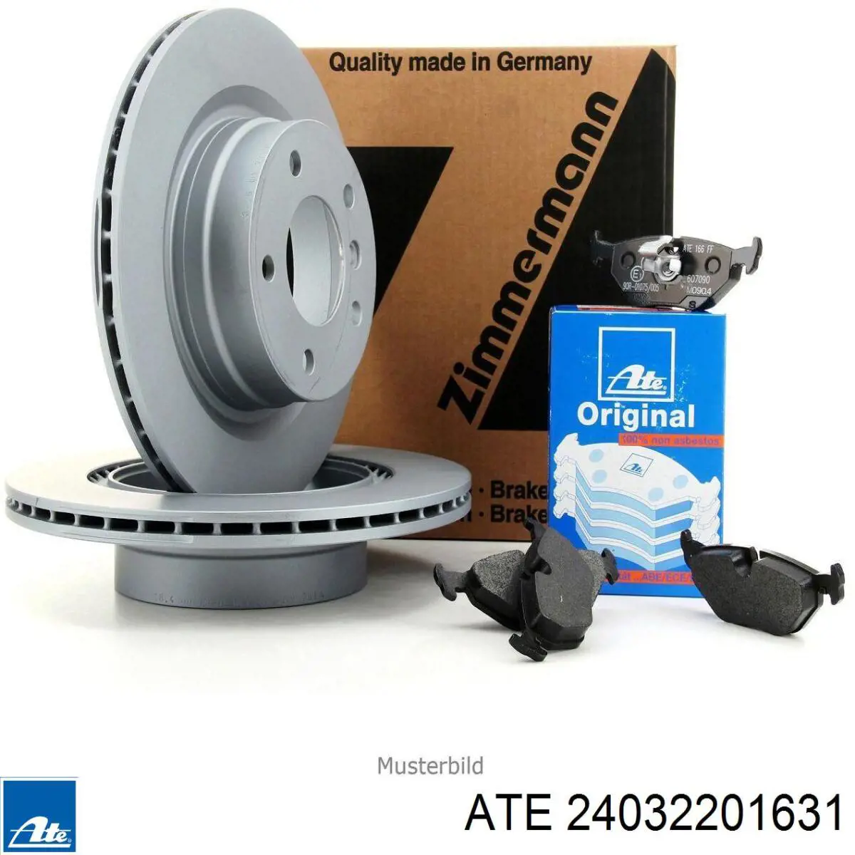 Задний тормозной диск ATE 24032201631 цена, от 32.22 USD