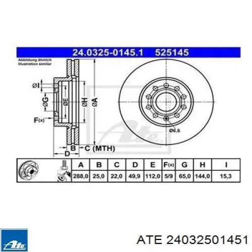 Ремкомплект тормозов передних ATE 24032501451 цена, от 33.53 USD