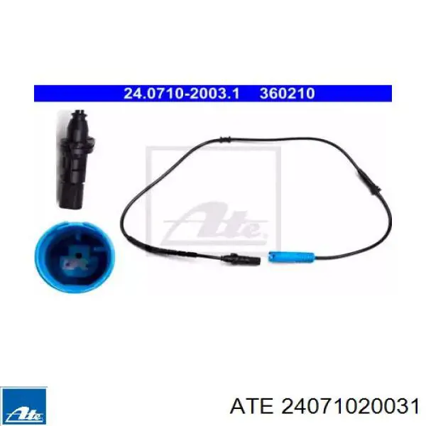 Датчик АБС (ABS) задний 24071020031 ATE