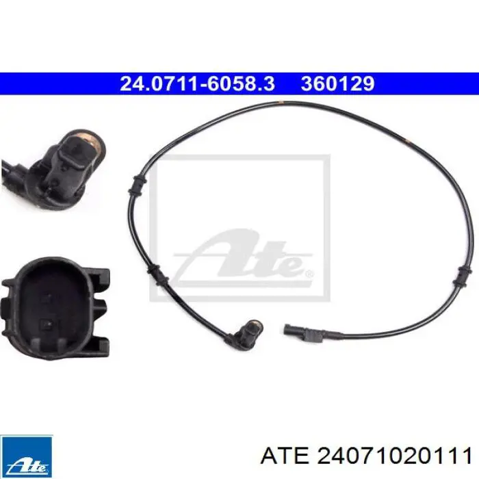 Датчик ABS передний ATE 24071020111