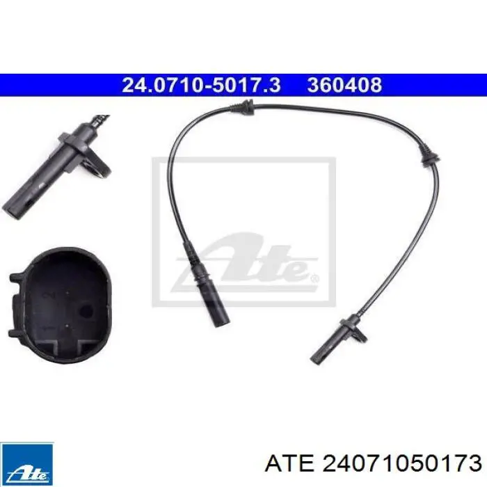 Sensor ABS delantero 24071050173 ATE