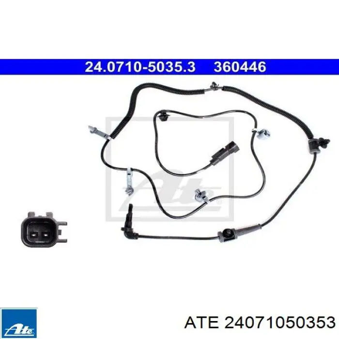 1247835 General Motors sensor abs traseiro direito