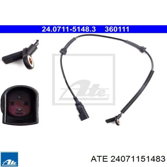 24.0711-5148.3 ATE sensor dianteiro de abs
