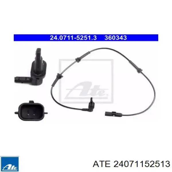 Передний датчик АБС ATE 24071152513 цена, от 38.62 USD
