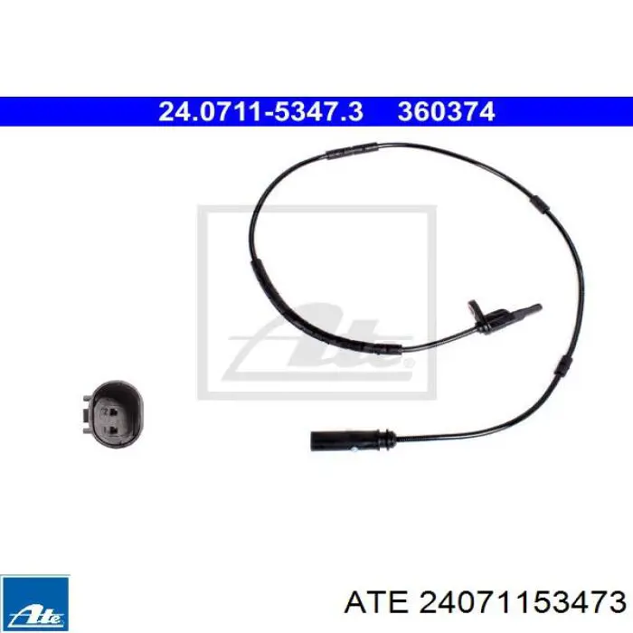 Датчик АБС (ABS) задний 24071153473 ATE