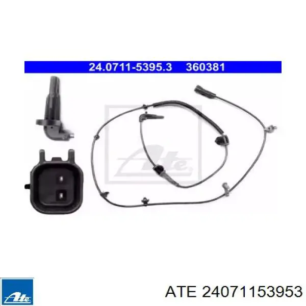 Датчик АБС (ABS) задний левый 24071153953 ATE