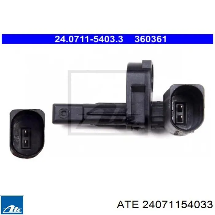 Sensor ABS delantero 24071154033 ATE