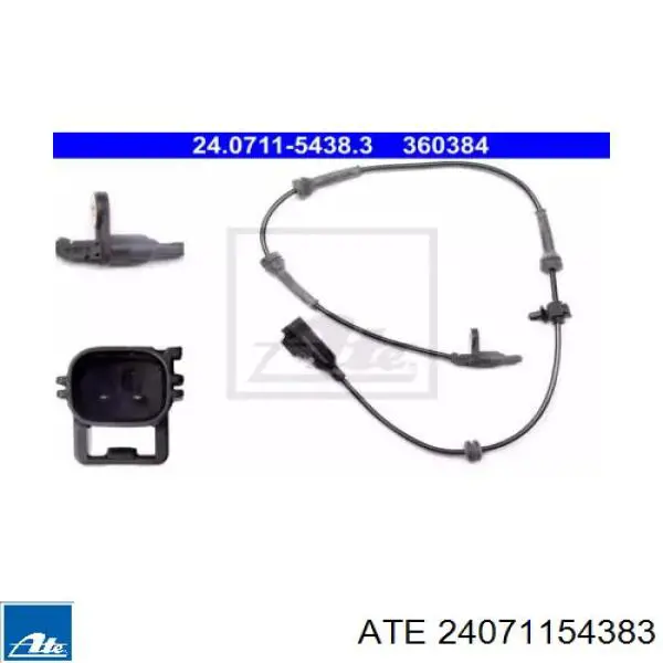 6PU358218241 HELLA Датчик АБС (ABS) задний