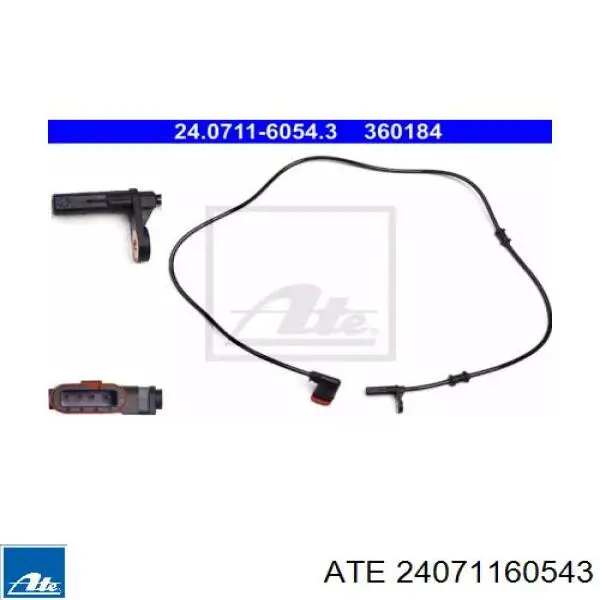 Датчик АБС (ABS) задний, левый ATE 24071160543 цена, от 47.60 USD