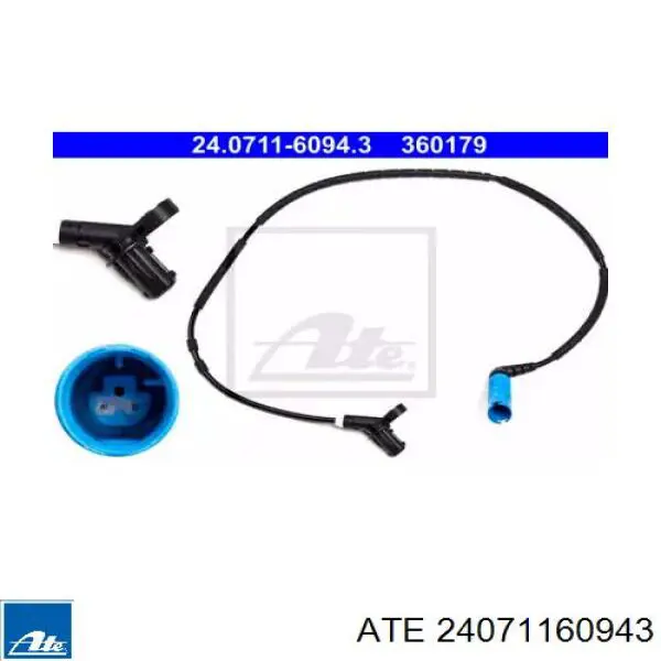 Датчик АБС (ABS) задний 24071160943 ATE