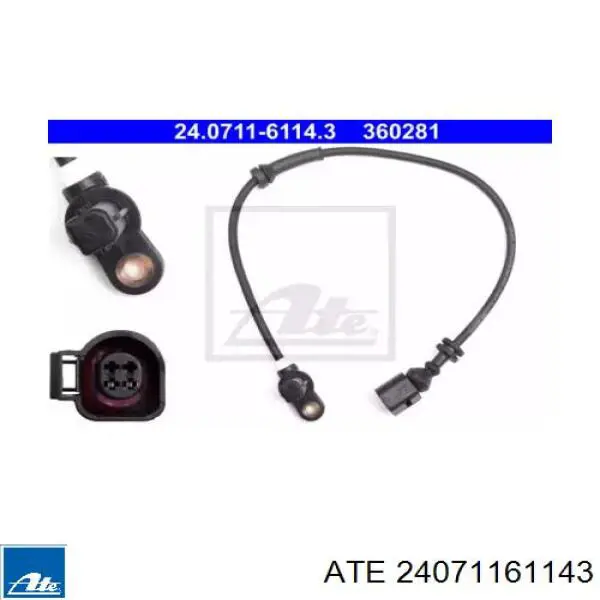 24071161143 ATE датчик абс (abs передний)