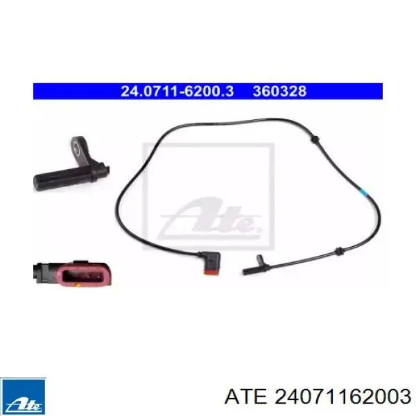 Датчик АБС (ABS) задний 24071162003 ATE