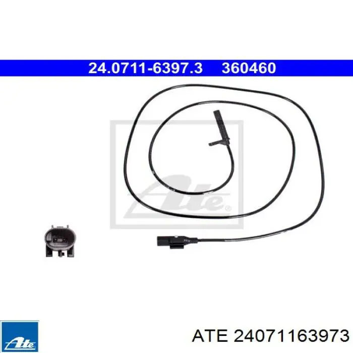 24071163973 ATE sensor abs traseiro direito