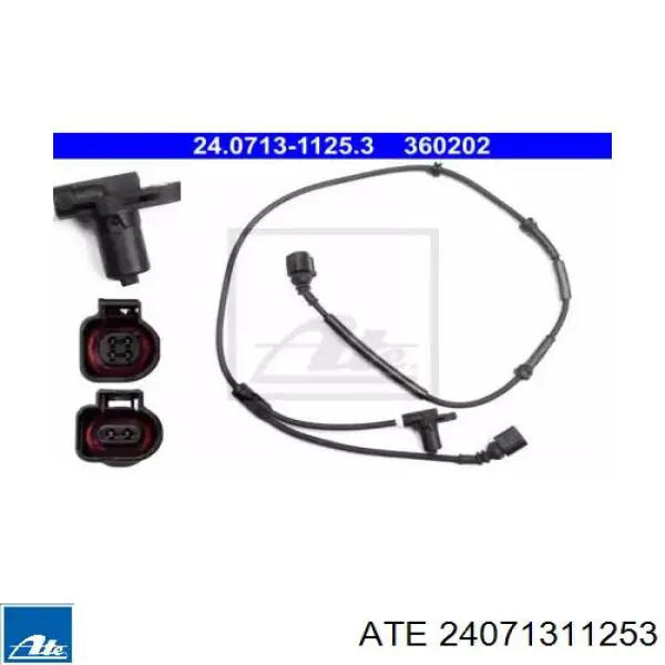 Датчик АБС (ABS) задний правый 24071311253 ATE