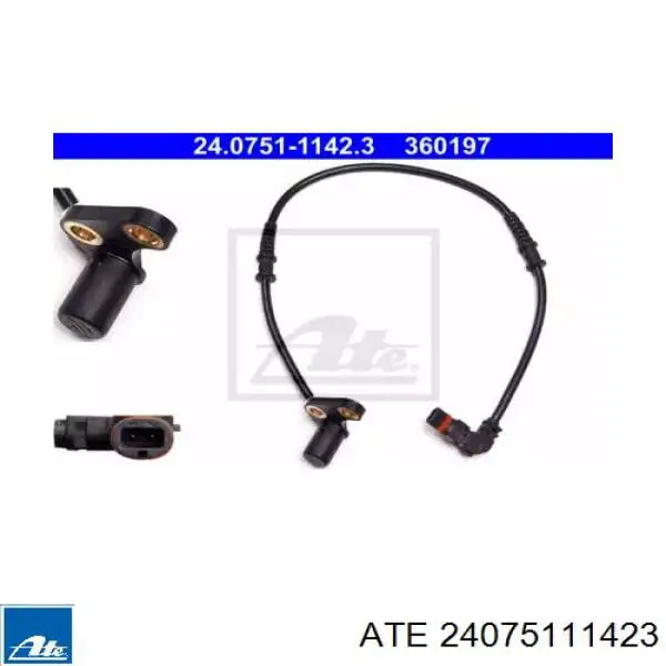 Датчик АБС (ABS) передний правый 24075111423 ATE