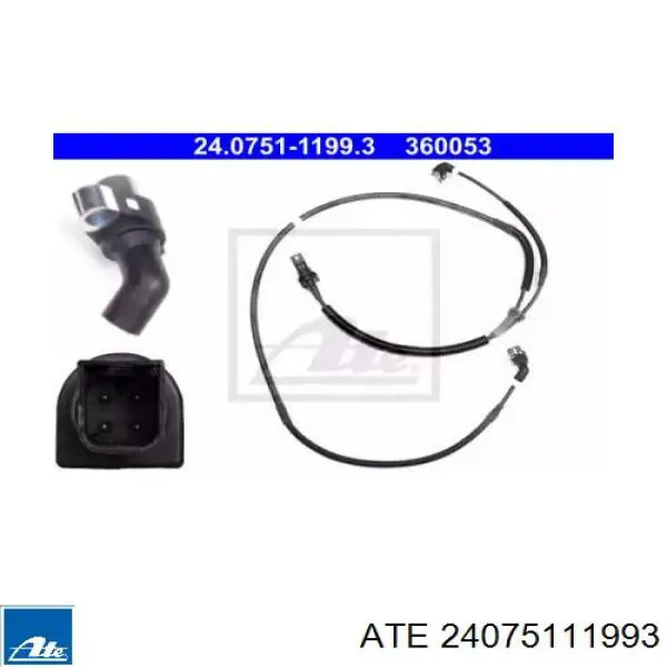 Датчик АБС (ABS) задний левый 24075111993 ATE