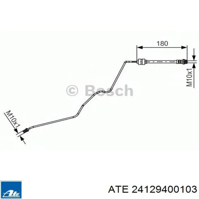 Задний левый тормозной шланг ABS SL6630