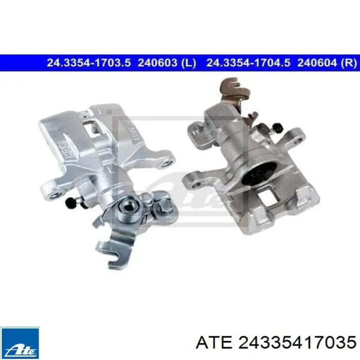 Суппорт тормозной задний левый 24335417035 ATE