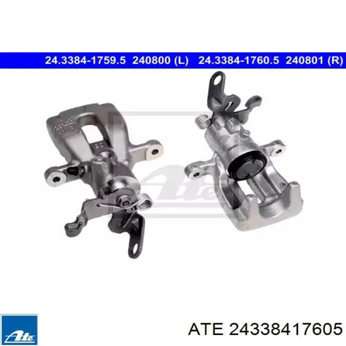 24.3384-1760.5 ATE suporte do freio traseiro direito