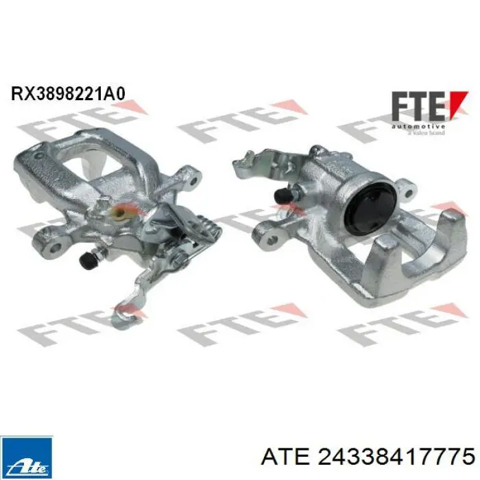 24.3384-1777.5 ATE suporte do freio traseiro esquerdo