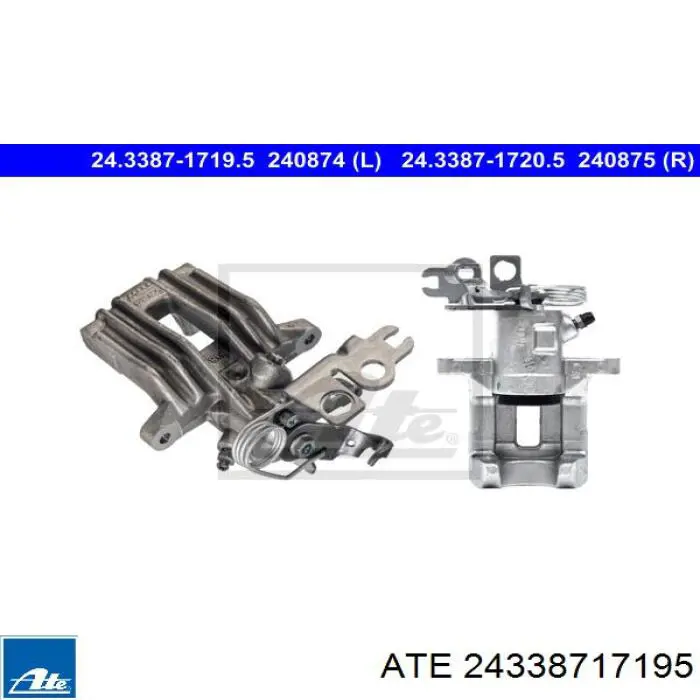 Суппорт тормозной задний левый 24338717195 ATE