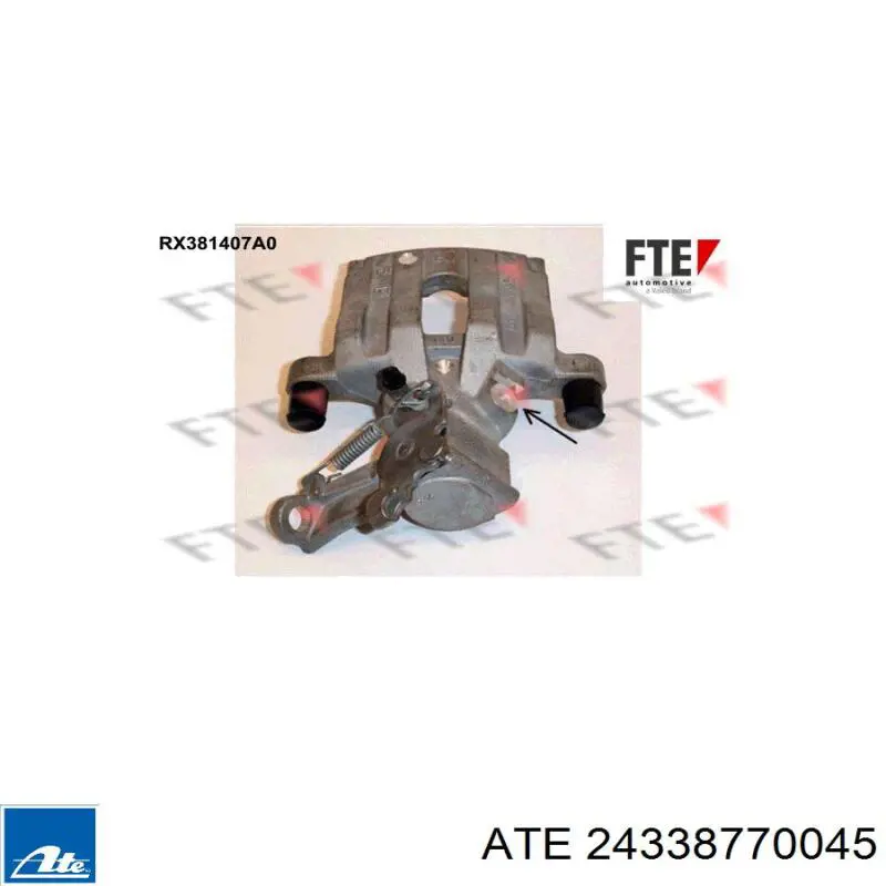 Суппорт тормозной задний правый 24338770045 ATE