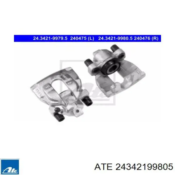 Суппорт тормозной задний правый 24342199805 ATE
