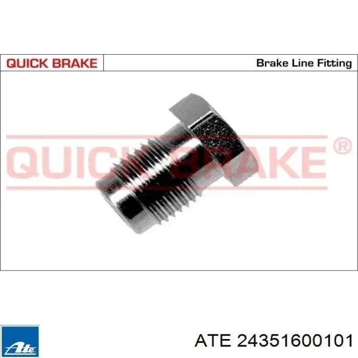 Купить QBA Quick Brake Штуцер соединительный тормозных трубок