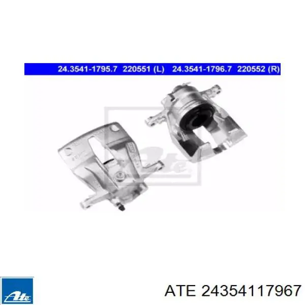 Суппорт тормозной передний правый 24354117967 ATE