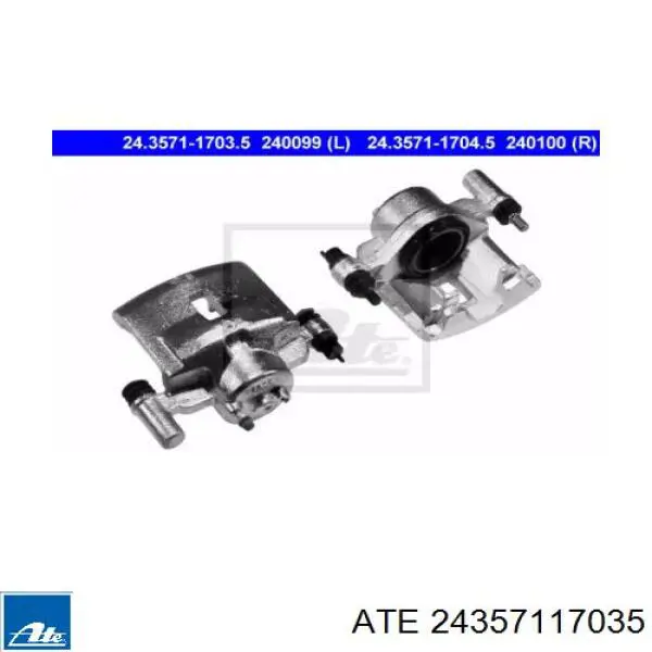 Суппорт тормозной передний левый 24357117035 ATE